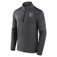 Vegas Golden Knights Fanatics Authentic Pro Quarter-Zip Pullover Top Heather Charcoal