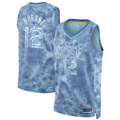 NBA - Ja Morant Memphis Grizzlies Jordan Brand Select Series Swingman Jersey - Light Blue
