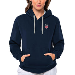 USWNT Antigua Women's Victory Pullover Hoodie - Navy
