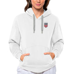 USWNT Antigua Women's Victory Pullover Hoodie - White