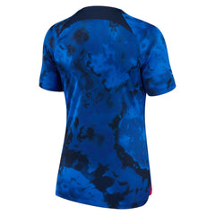 Nike USMNT Women's 2022/23 Away Breathe Stadium Replica Blank Jerseys - Blue
