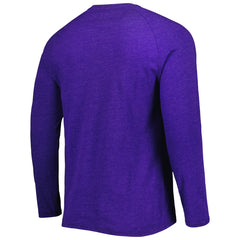 NBA - Phoenix Suns Concepts Sport Left Chest Henley Raglan Long Sleeve Top - Heathered Purple