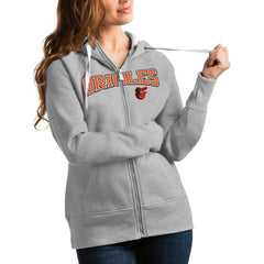 Baltimore Orioles Antigua Women's Team Logo Victory Full-Zip Hoodie discount