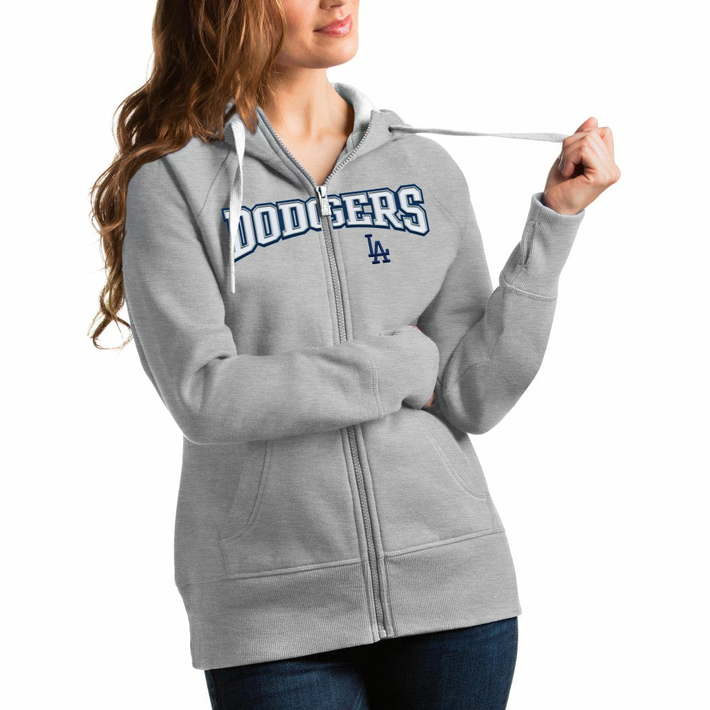 Los Angeles Dodgers Antigua Women's Team Logo Victory Full-Zip Hoodie Sale