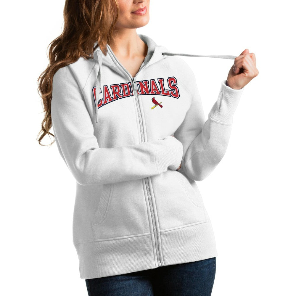 St. Louis Cardinals Antigua Women's Team Logo Victory Full-Zip Hoodie Online