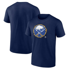 Buffalo Sabres - Splatter Logo Team T-Shirt Navy