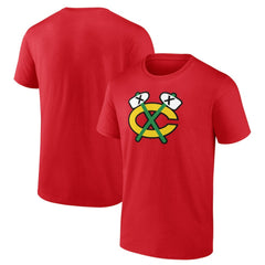 Chicago Blackhawks Shoulder Patch Logo T-Shirt Red