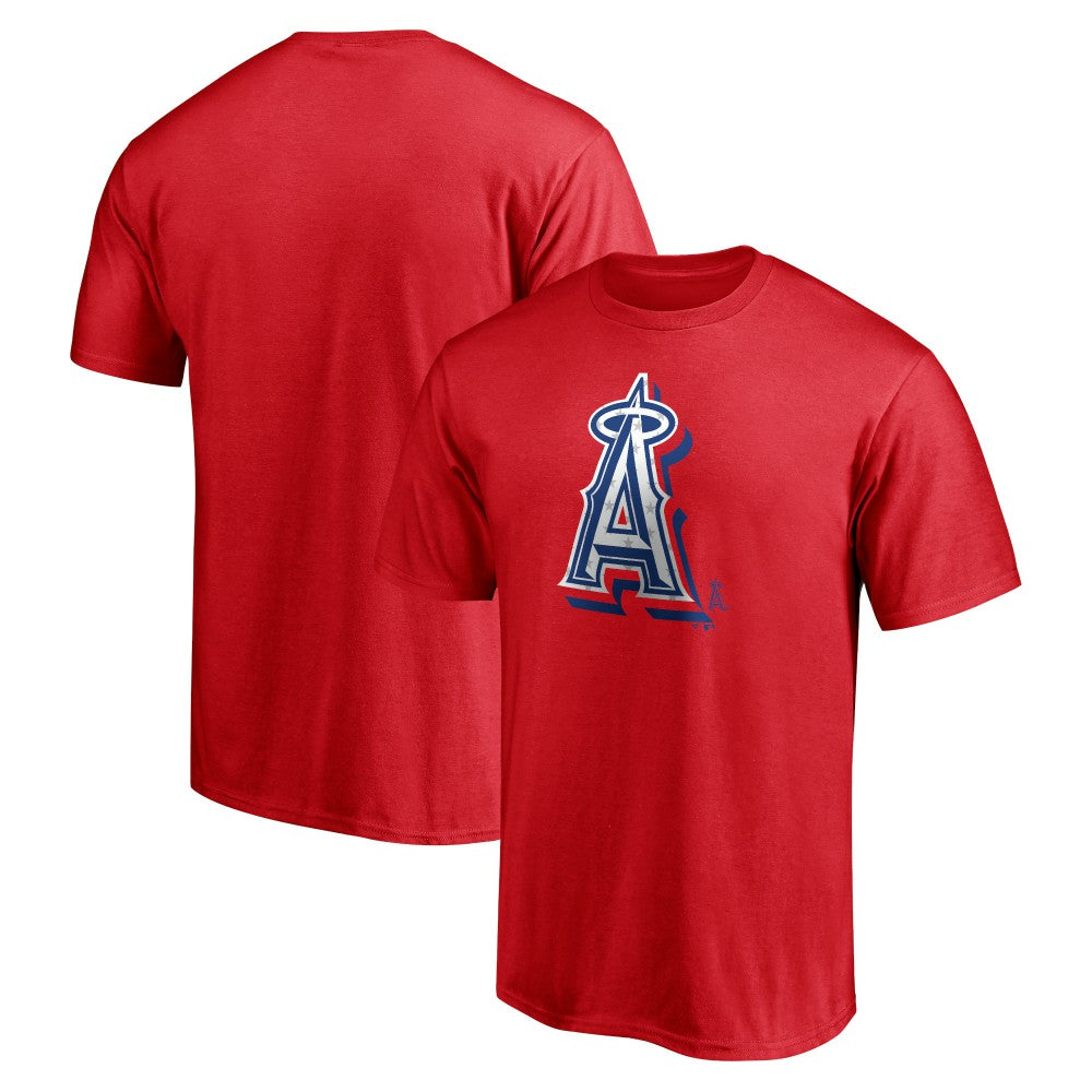 Los Angeles Angels Red White and Team T-Shirt discount