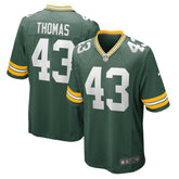 Kiondre Thomas Green Bay Packers Game Player Jersey Green - Nike