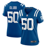 Segun Olubi Indianapolis Colts Women's Game Player Jersey Royal - Nike