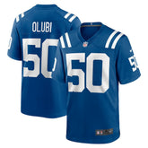 Segun Olubi Indianapolis Colts Game Player Jersey Royal - Nike