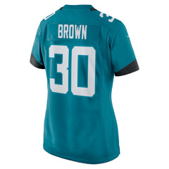 Montaric Brown Jacksonville Jaguars Women's Game Player Jersey Teal - Nike