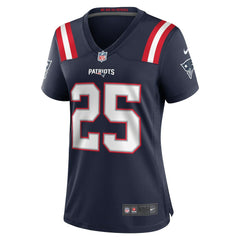 Marcus Jones New England Patriots Women's Game Jersey Navy - Nike