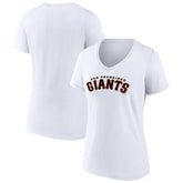 San Francisco Giants Women's Giants Alternate Club Lettering V-Neck T-Shirt Sale