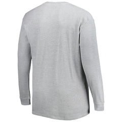 Los Angeles Rams Big & Tall Waffle-Knit Thermal Long Sleeve T-Shirt Heather Gray - NFL