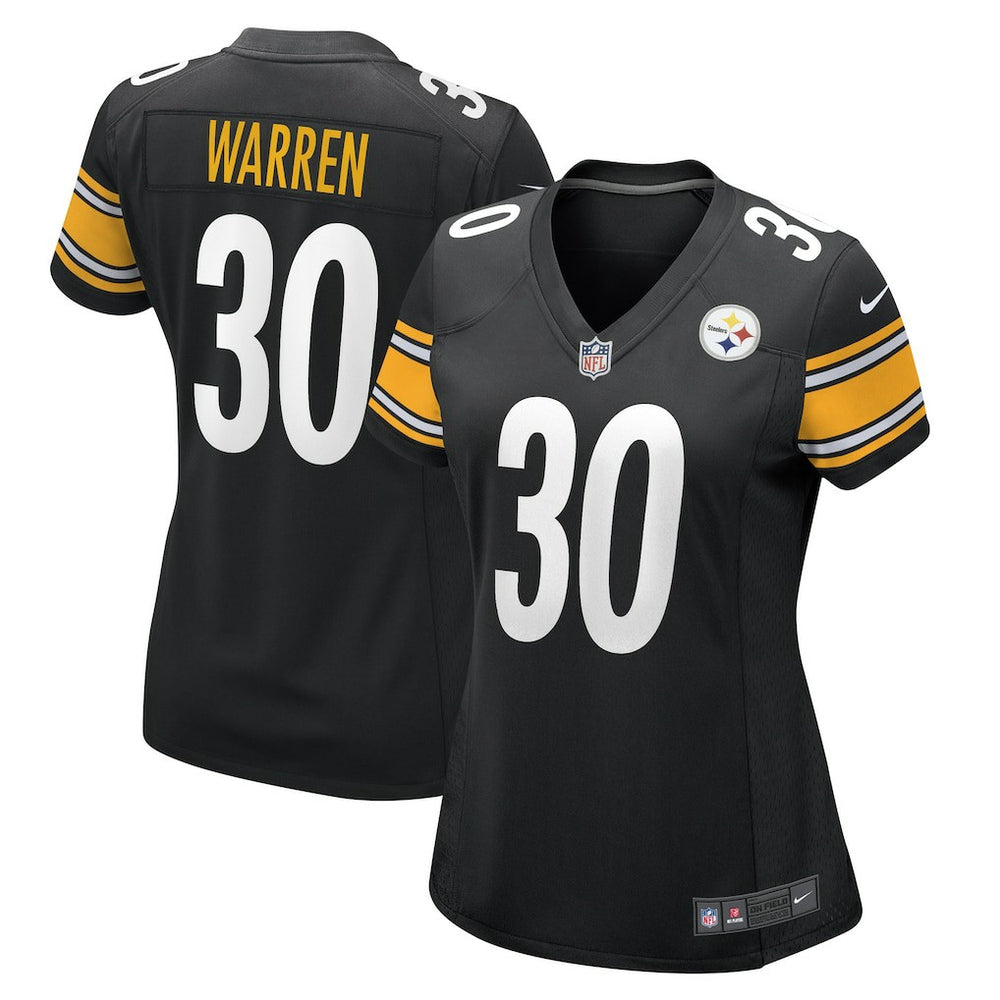 Jaylen Warren Pittsburgh Steelers Women's Game Player Jersey Black - Nike