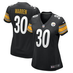 Jaylen Warren Pittsburgh Steelers Women's Game Player Jersey Black - Nike