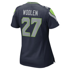 Riq Woolen Seattle Seahawks Women's Team Game Jersey College Navy - Nike