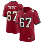 Luke Goedeke Tampa Bay Buccaneers Game Player Jersey Red - Nike