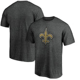 New Orleans Saints Primary Logo T-Shirt Heather Charcoal - Fanatics