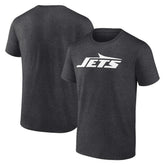 New York Jets Primary Logo T-Shirt Heather Charcoal - Fanatics