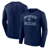 NBA - Memphis Grizzlies Victory Arch Team Long Sleeve T-Shirt - Navy