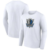 NBA - Dallas Mavericks Alternate Logo Long Sleeve T-Shirt - White
