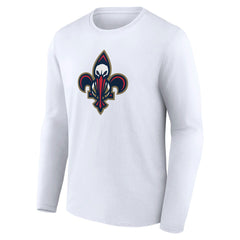 NBA - New Orleans Pelicans Alternate Logo Long Sleeve T-Shirt - White
