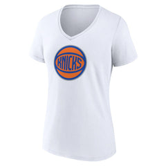 NBA - New York Knicks Women's Alternate Logo V-Neck T-Shirt - White