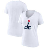 NBA - Washington Wizards Women's Alternate Logo V-Neck T-Shirt - White