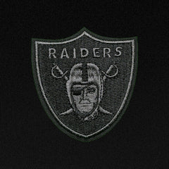 Las Vegas Raiders Antigua Tonal Logo Generation Quarter-Zip Pullover Top Black - NFL