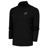 Arizona Cardinals Antigua Tonal Logo Tribute Quarter-Zip Pullover Top Black - NFL