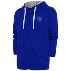 Los Angeles Rams Antigua Tonal Logo Victory Full-Zip Hoodie Royal - NFL