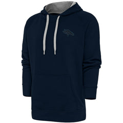 Denver Broncos Antigua Tonal Logo Victory Pullover Hoodie Navy - NFL