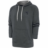 Tampa Bay Buccaneers Antigua Tonal Logo Victory Pullover Hoodie Charcoal - NFL