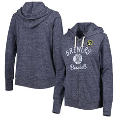 Milwaukee Brewers Touch Women's Training Camp Tri-Blend Lightweight Full-Zip Hoodie Online
