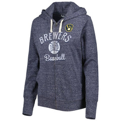 Milwaukee Brewers Touch Women's Training Camp Tri-Blend Lightweight Full-Zip Hoodie Online