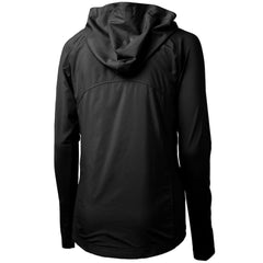 Las Vegas Raiders Cutter & Buck Women's Throwback Logo Adapt Eco Knit Hybrid Recycled Full-Zip Hoodie Black - NFL