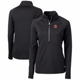 Tampa Bay Buccaneers Cutter & Buck Women's Throwback Logo Adapt Eco Knit Stretch Recycled Half-Zip Pullover Top Black - NFL