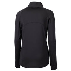 San Francisco 49ers Cutter & Buck Women's Throwback Logo Adapt Eco Knit Stretch Recycled Half-Zip Pullover Top Black - NFL