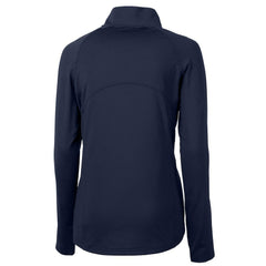 Chicago Bears Cutter & Buck Women's Throwback Logo Adapt Eco Knit Stretch Recycled Half-Zip Pullover Top Navy - NFL