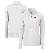 Buffalo Bills Cutter & Buck Women's Throwback Logo Adapt Eco Knit Stretch Recycled Half-Zip Pullover Top White - NFL