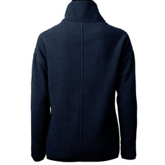 Chicago Bears Cutter & Buck Women's Throwback Logo Cascade Eco Sherpa Fleece Half-Zip Pullover Jacket Navy - NFL