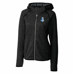 Detroit Lions Cutter & Buck Women's Throwback Logo Mainsail Full-Zip Jacket Heather Charcoal - NFL
