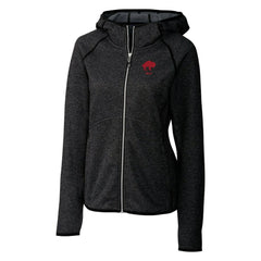 Buffalo Bills Cutter & Buck Women's Throwback Logo Mainsail Full-Zip Jacket Heather Charcoal - NFL