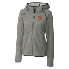 Cincinnati Bengals Cutter & Buck Women's Throwback Logo Mainsail Full-Zip Jacket Heather Gray - NFL
