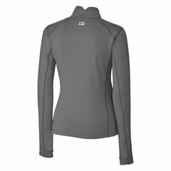 Detroit Lions Cutter & Buck Women's Throwback Logo Traverse Stretch Quarter-Zip Pullover Top Steel - NFL