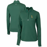 Green Bay Packers Cutter & Buck Women's Throwback Logo Traverse Stretch Quarter-Zip Pullover Top Green - NFL