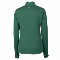 Green Bay Packers Cutter & Buck Women's Throwback Logo Traverse Stretch Quarter-Zip Pullover Top Green - NFL