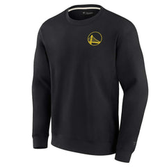 Fanatics - Golden State Warriors Unisex Elements Super Soft Fleece Pullover Sweatshirt - Black